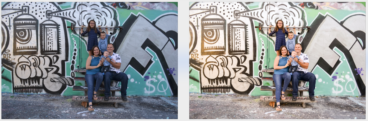 Before and after editing example 4